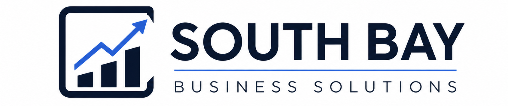 south bay business solutions logo | modern bookkeeping & consulting brand